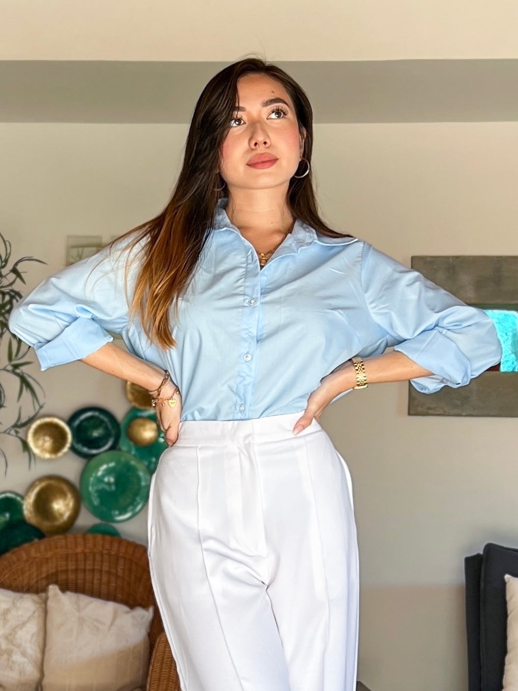 Regular fit blouse