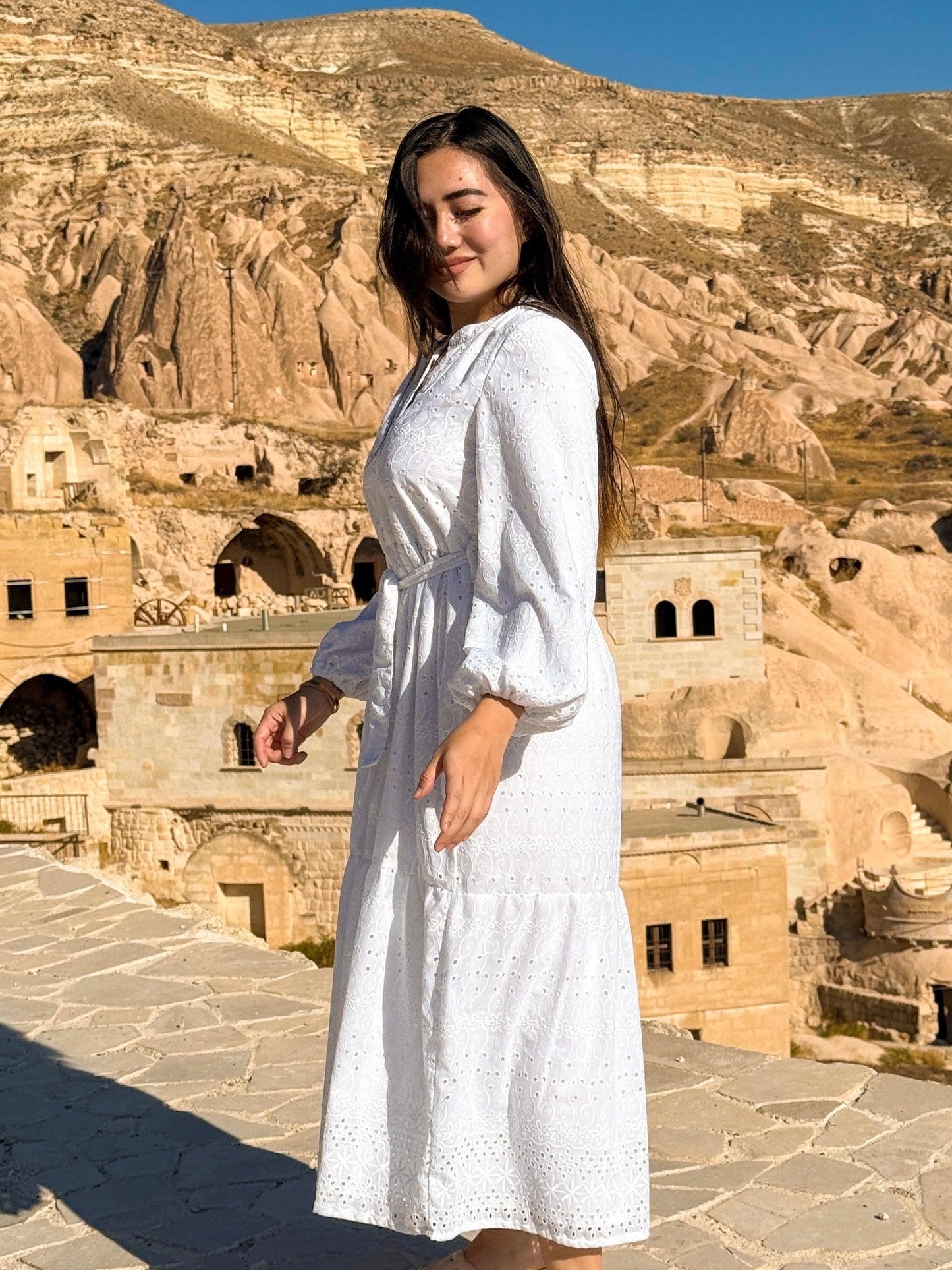 Broderie anglaise charlotte dress