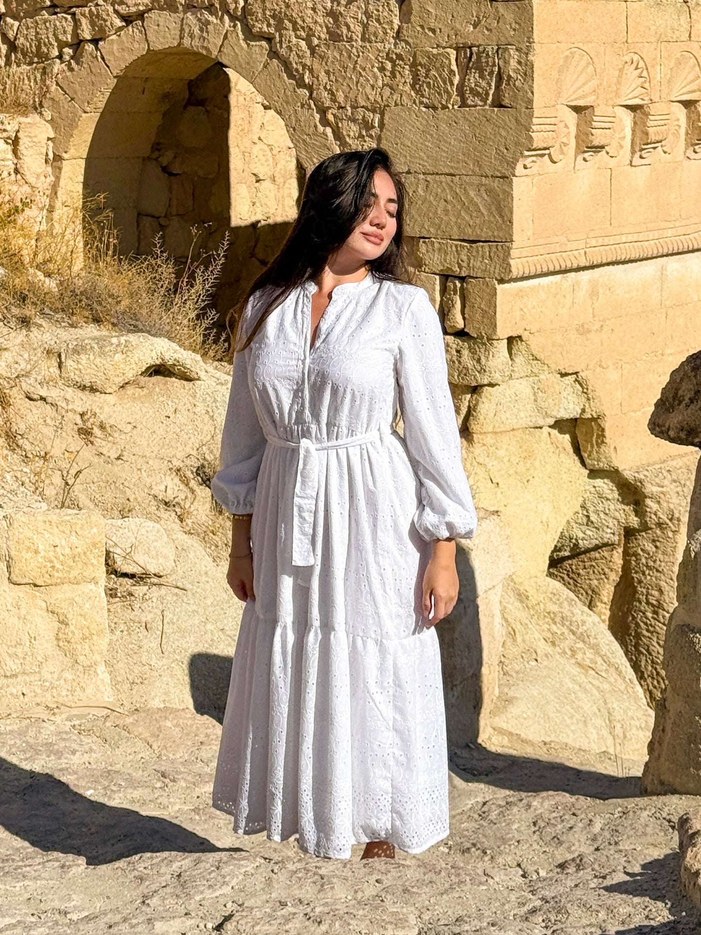 Broderie anglaise charlotte dress