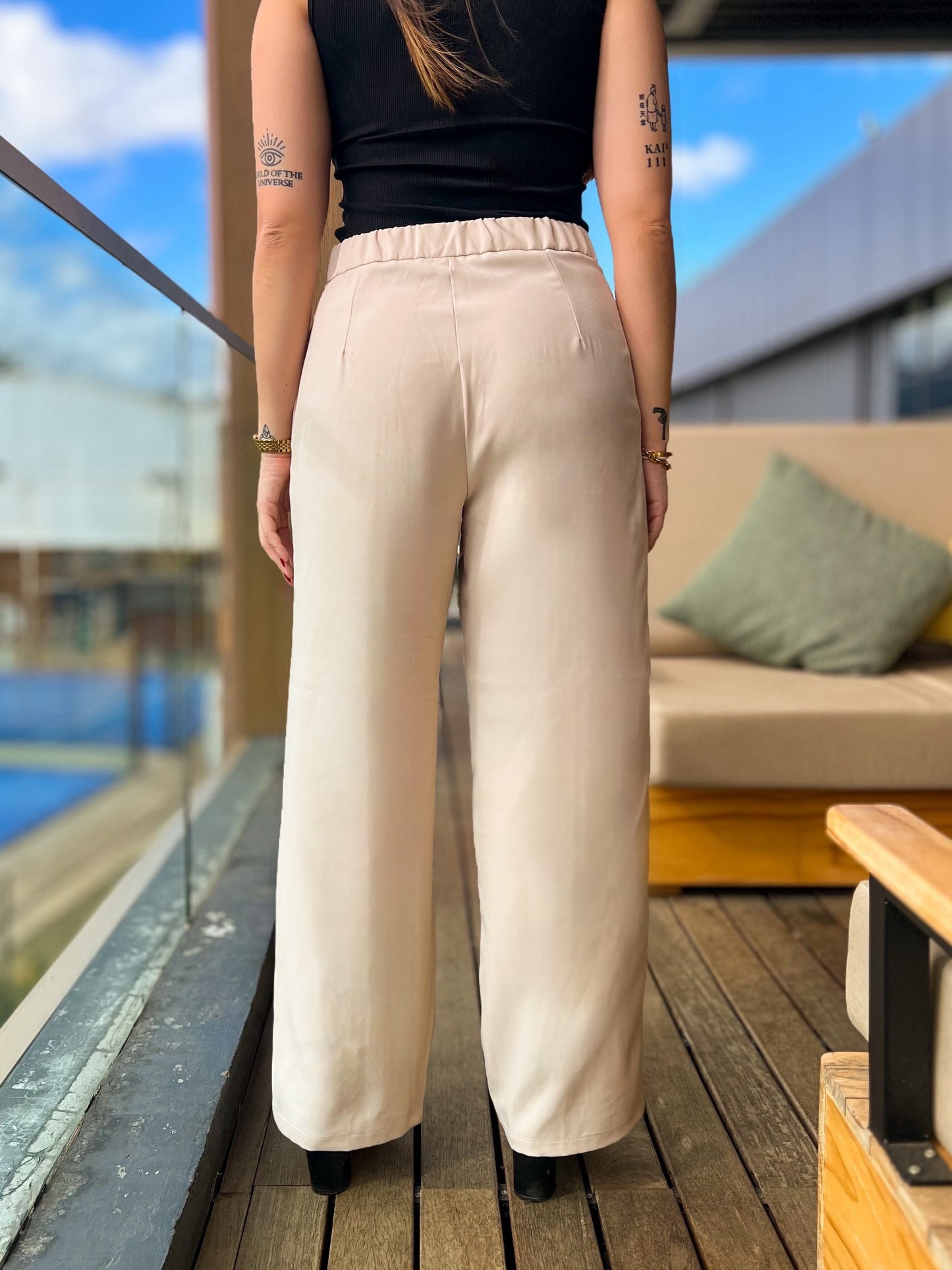 Beige boss pants