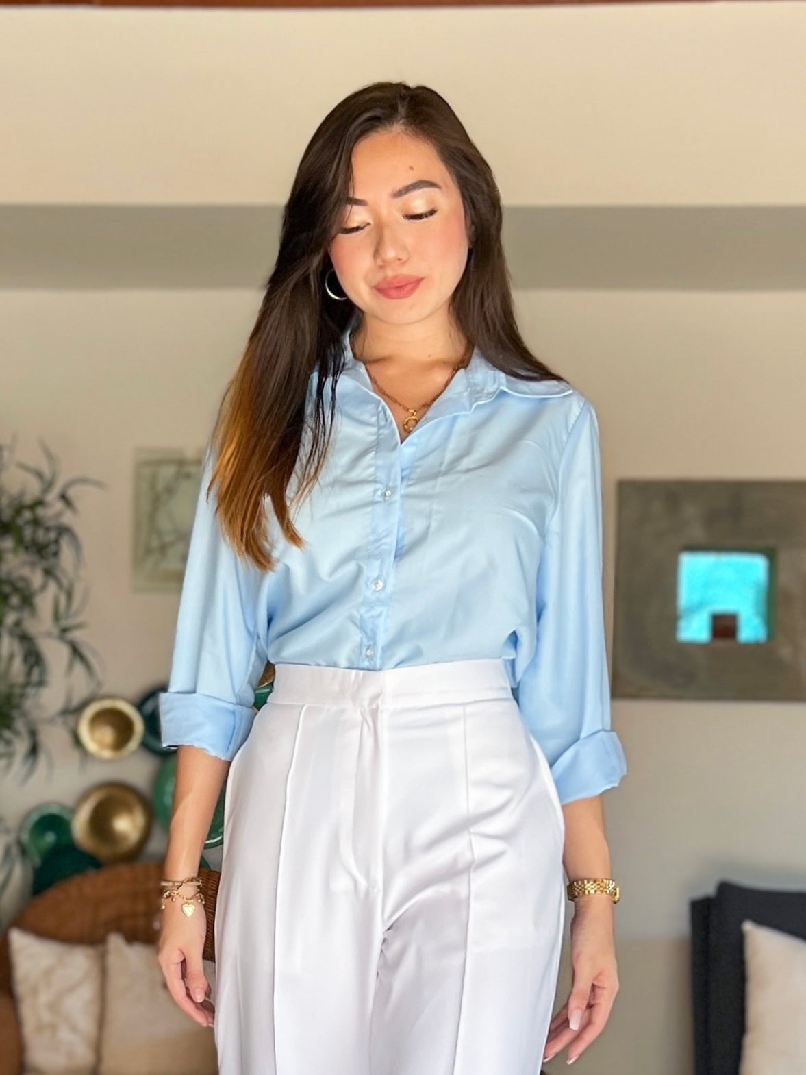 Regular fit blouse