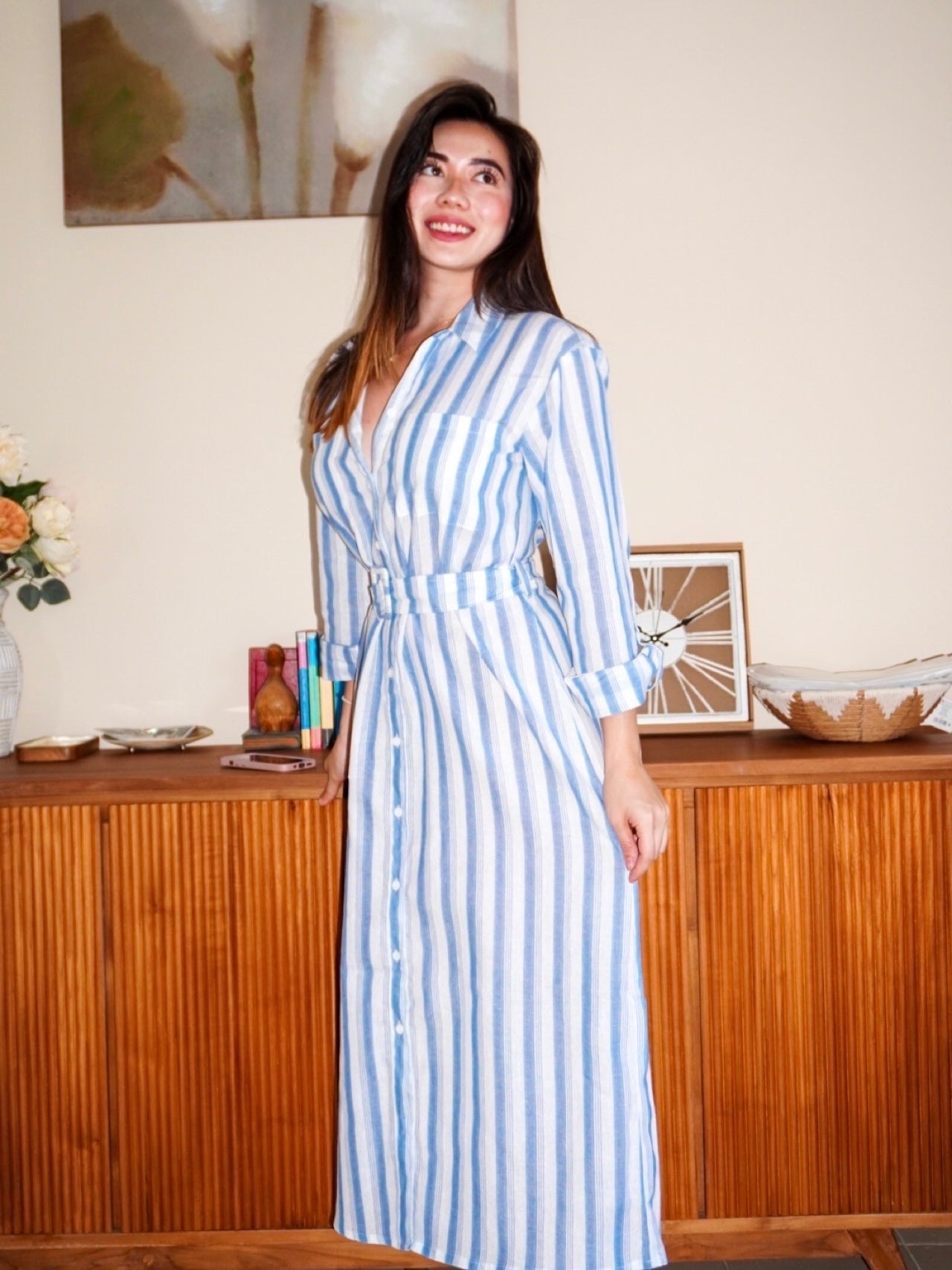 Celia linen dress