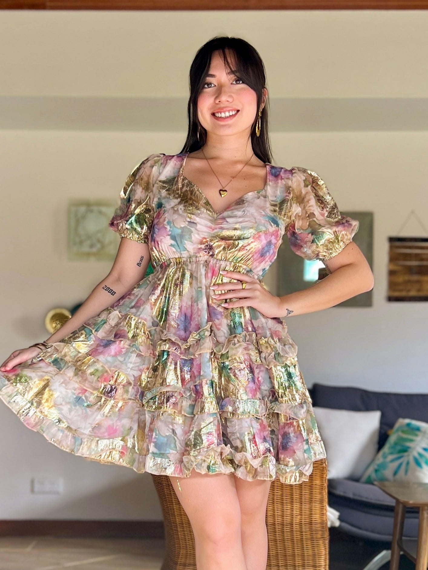 Sophia shimmer dress