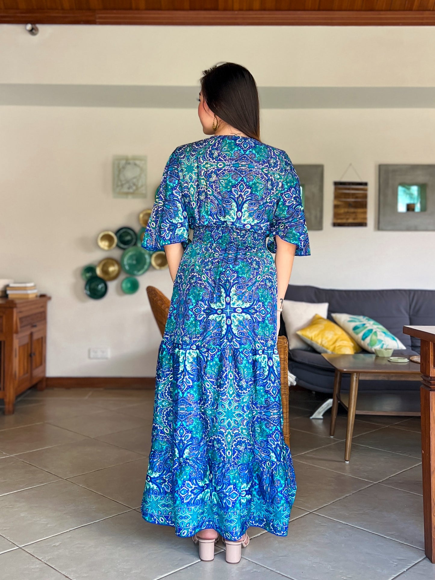 Iris silk dress