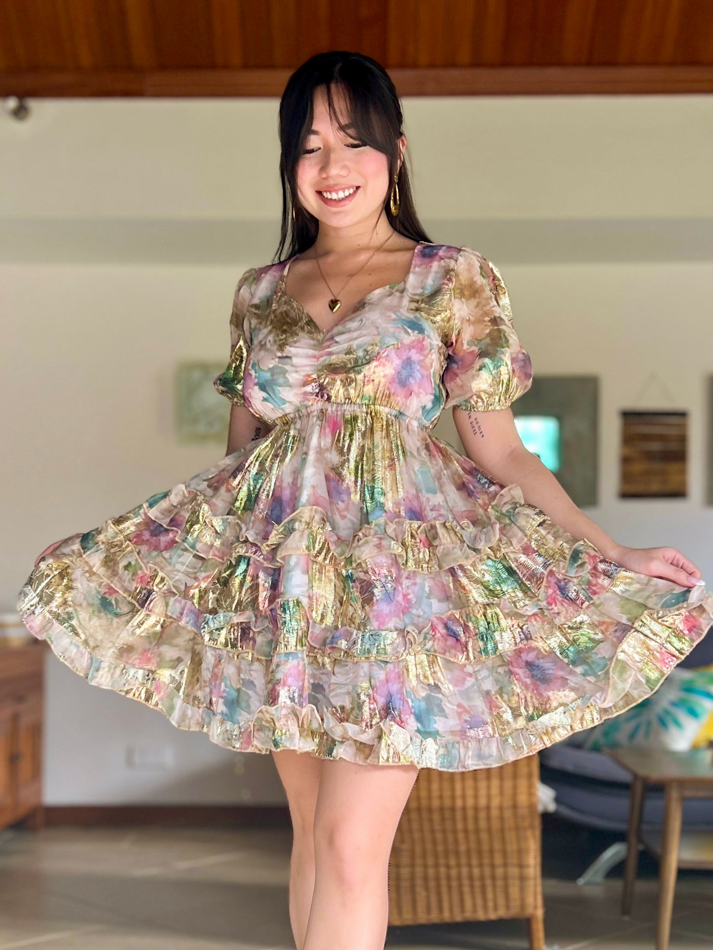 Sophia shimmer dress