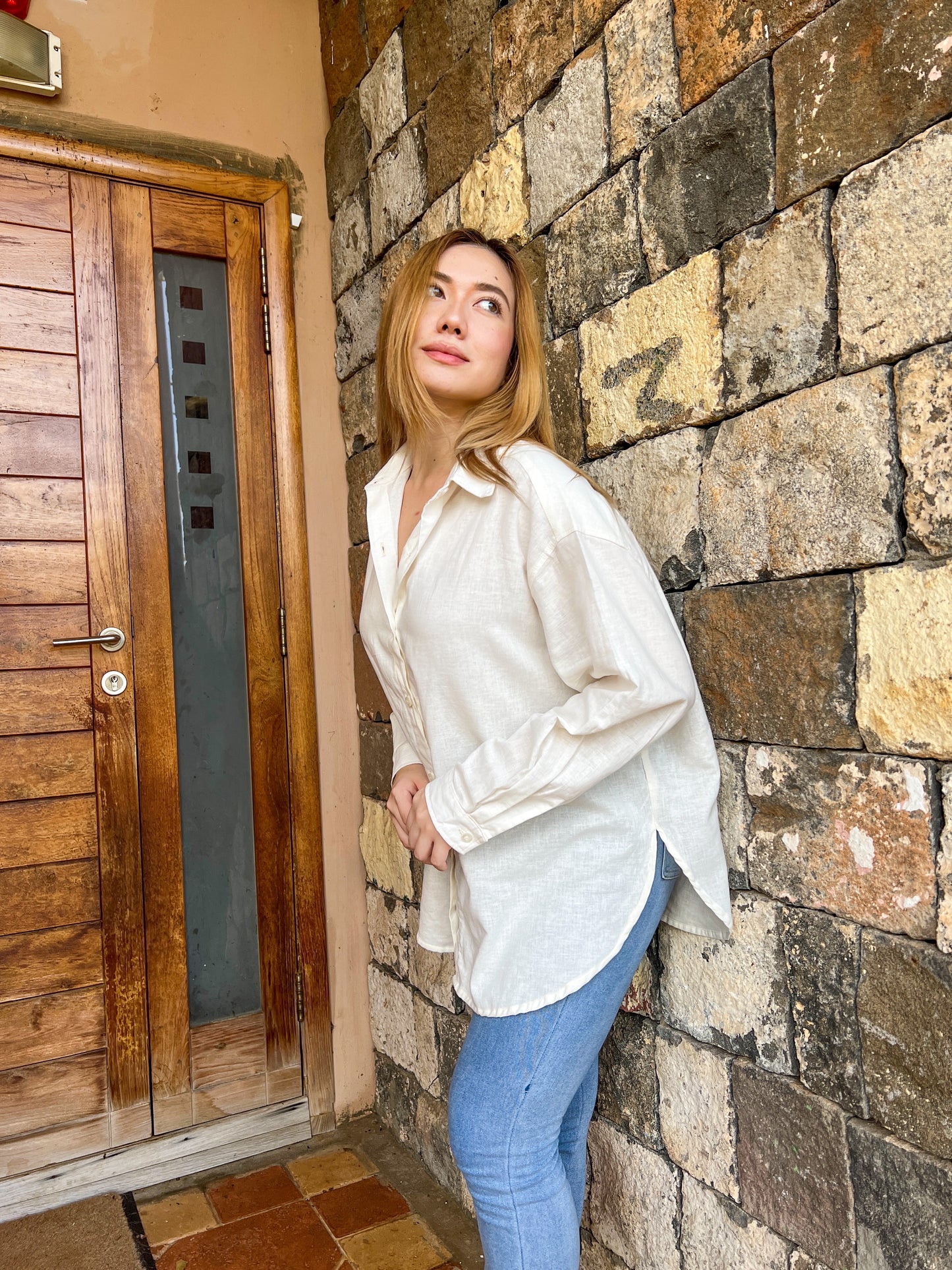 Linen oversized shirt