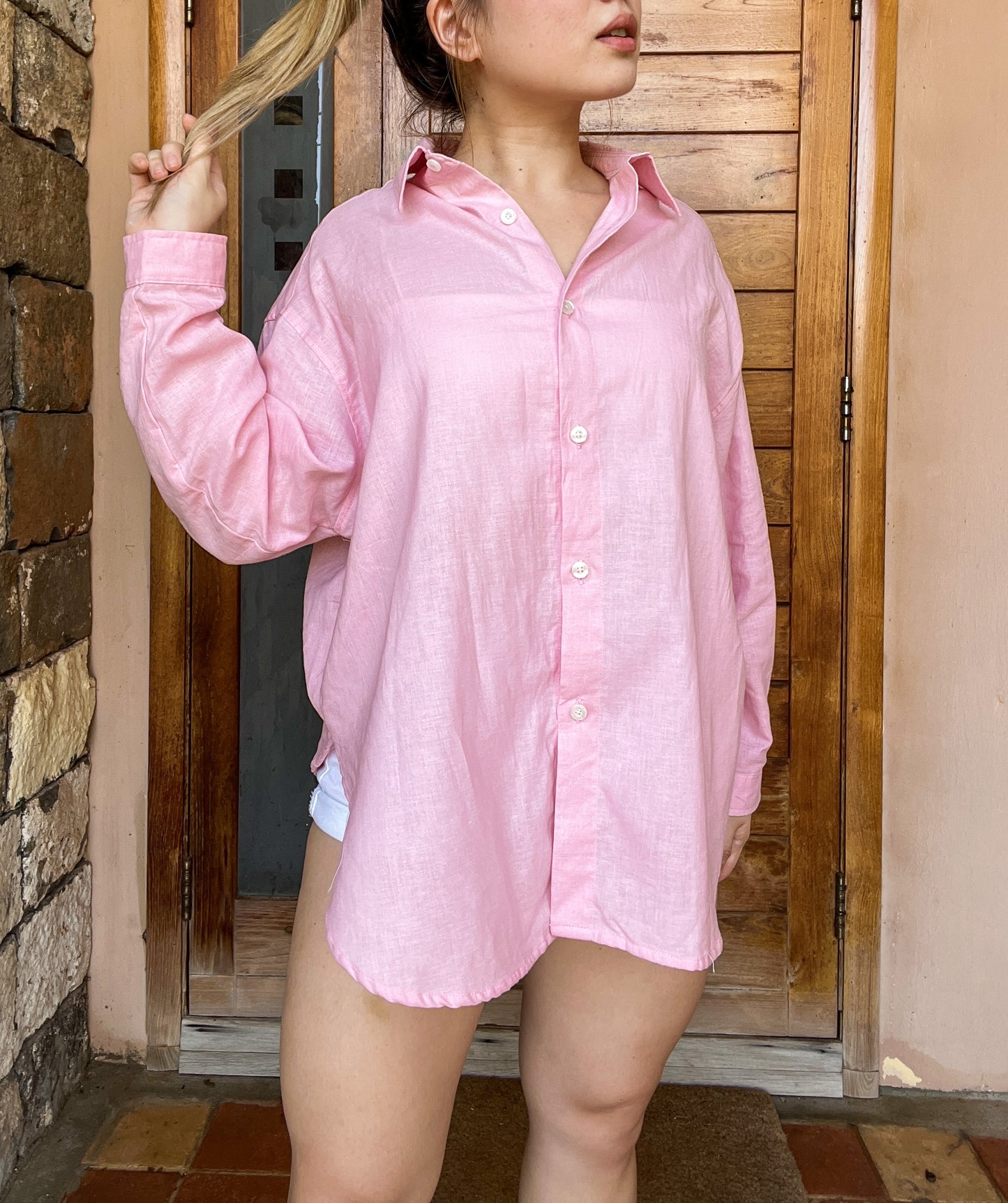 Linen oversized shirt